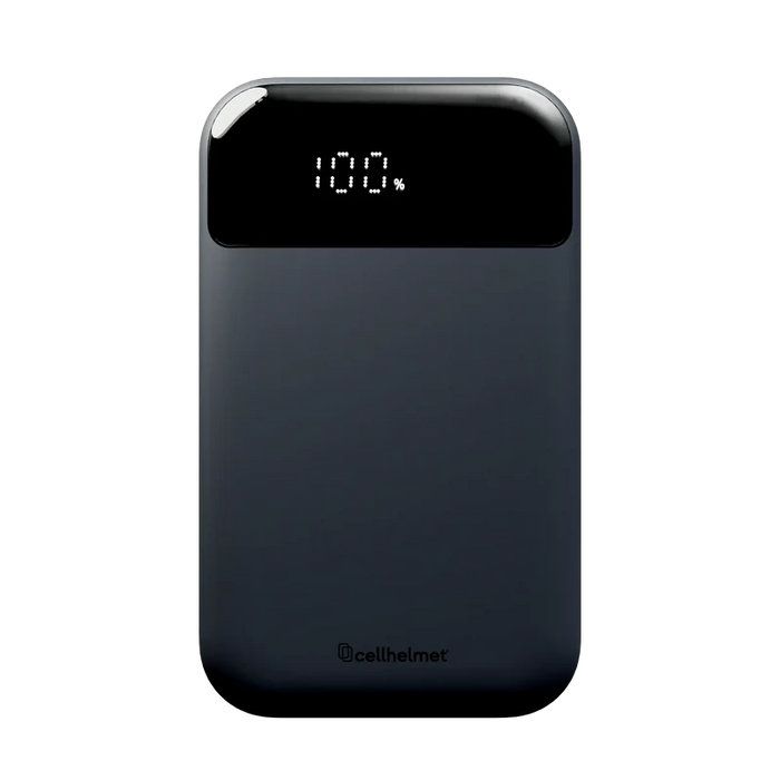10K mAh Power Bank, 33W, 2 Ports (1 A, 1 C) & Charging Cable (Halo icon)