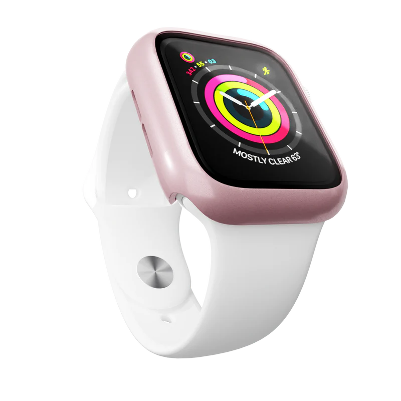 Watch Bumper and integrated screen protector compatible w/ 41mm Apple Watch - Pink (Halo icon sha256 9f0fb0825a18e0f6d3bf5020b53cc832f323cc3034e31ae2749d37e25edbd565)