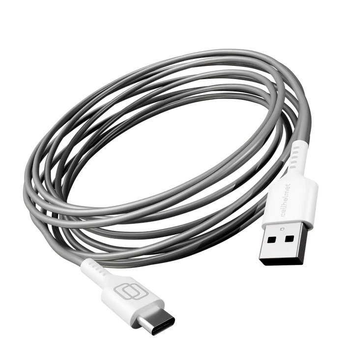 Type-C to Type-A USB Charge/Sync Cable - 10ft Round (Halo icon)