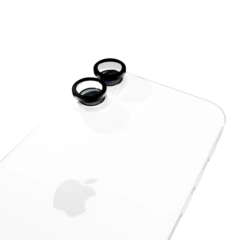 Tempered Camera Glass for iPhone 17 / iPhone 16 / 16 Plus (individual lens covers) (Halo icon)