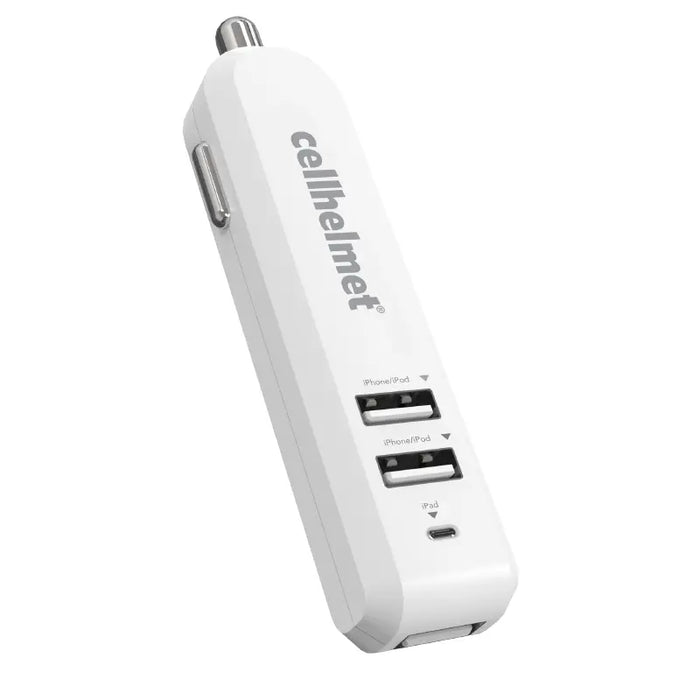 4.8A Car Charger - Three Port - White (Halo icon sha256 0dcbfe76b363bdb631d007cf7bb2428a443de7295a52652f04a9d66d16aa6916)