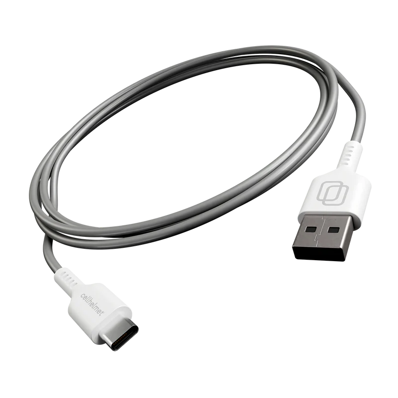 Type-C to Type-A USB Charge/Sync Cable - 3ft Round (Halo icon)