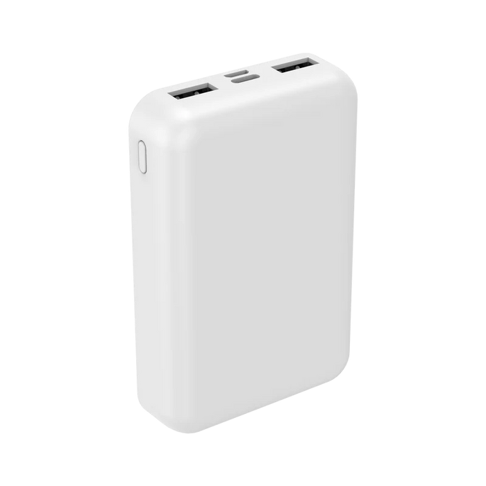 10K mAh Power Bank - Two type A ports and One type C (Halo icon)