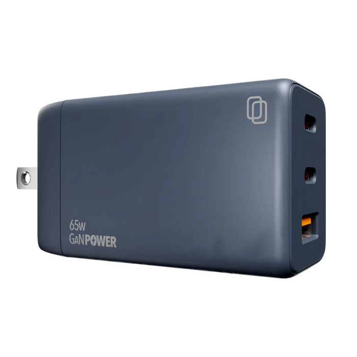 3-Port 65W GaN Wall Charger (2 Type C, 1 Type A) (Halo icon sha256 c3efa3c67cd0cccfed8544beff9cf54e465e7e9e120a4e947ef7bdfd9f24bb7d)