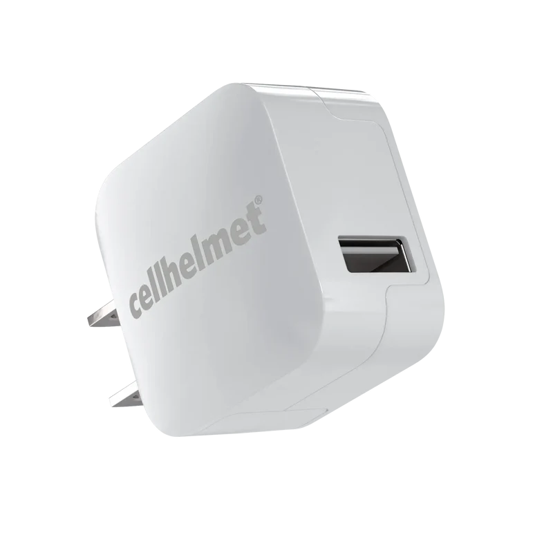 2.4A Wall Charger - Single Port - White (Halo icon)