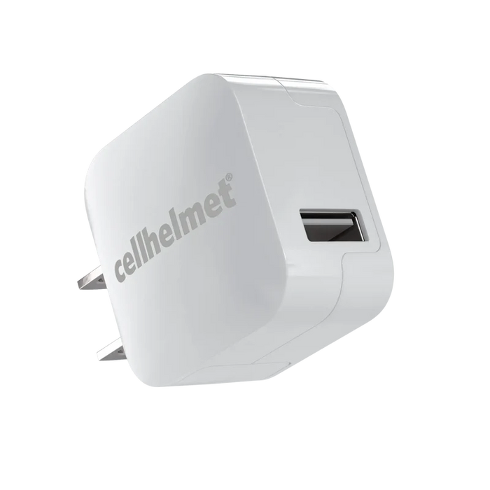2.4A Wall Charger - Single Port - White (Halo icon)