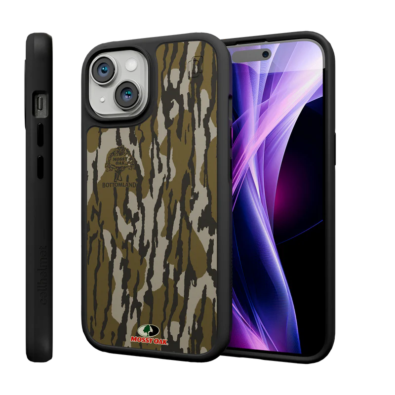 Mossy Oak Fortitude for Apple iPhone 15 - Olive Green - Bottomland Orig (Halo icon sha256 b4db2d188aa8c728320e61dea62597675b22c6368edbc97ba20eaf28935d93e4)