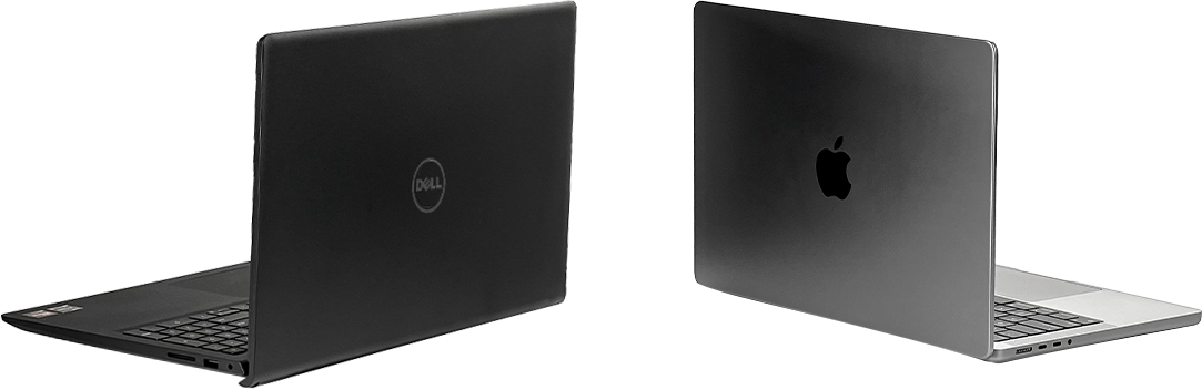 Desktop computers and laptops